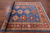 Blue Super Kazak Hand Knotted Area Rug - 5' 10" X 8' 0" - Golden Nile