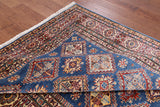 Blue Super Kazak Hand Knotted Area Rug - 5' 6" X 7' 9" - Golden Nile