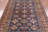 Blue Super Kazak Hand Knotted Area Rug - 5' 6" X 7' 9" - Golden Nile