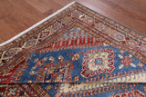 Blue Super Kazak Hand Knotted Area Rug - 5' 11" X 7' 8" - Golden Nile