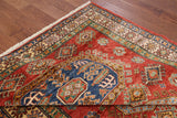 Red Super Kazak Hand Knotted Wool Rug - 5' 7" X 7' 8" - Golden Nile