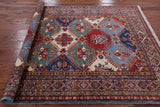 Super Kazak Hand Knotted Wool Rug - 5' 8" X 7' 9" - Golden Nile