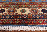 Blue Super Kazak Handmade Area Rug - 5' 6" X 8' 0" - Golden Nile