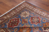 Blue Super Kazak Hand Knotted Area Rug - 6' 3" X 9' 9" - Golden Nile