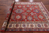 Red Super Kazak Hand Knotted Area Rug - 6' 10" X 9' 9" - Golden Nile