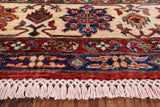 Red Super Kazak Hand Knotted Area Rug - 6' 10" X 9' 9" - Golden Nile