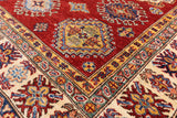 Red Super Kazak Handmade Area Rug - 4' 11" X 6' 9" - Golden Nile