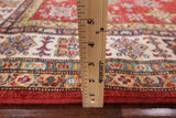 Red Super Kazak Handmade Wool Area Rug - 4' 11" X 6' 10" - Golden Nile