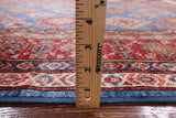 Blue Super Kazak Hand Knotted Area Rug - 5' 6" X 8' 0" - Golden Nile