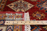 Super Kazak Hand Knotted Wool Area Rug - 4' 10" X 6' 7" - Golden Nile