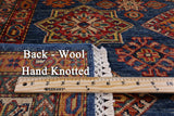 Super Kazak Hand Knotted Wool Area Rug - 4' 10" X 6' 5" - Golden Nile