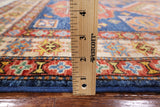 Super Kazak Hand Knotted Oriental Wool Area Rug - 4' X 5' 6" - Golden Nile