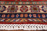 Super Kazak Hand Knotted Runner Oriental Wool Area Rug - 2' 7" X 10' 1" - Golden Nile