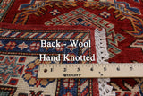 Super Kazak Hand Knotted Runner Oriental Wool Area Rug - 2' 7" X 10' 1" - Golden Nile