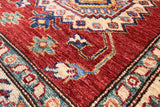 Super Kazak Hand Knotted Runner Oriental Wool Area Rug - 2' 7" X 19' 6" - Golden Nile