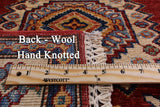 Super Kazak Hand Knotted Runner Oriental Wool Area Rug - 2' 7" X 19' 6" - Golden Nile