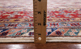 Ivory Super Kazak Handmade Area Rug - 9' 0" X 12' 2" - Golden Nile