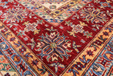Ivory Super Kazak Handmade Area Rug - 9' 0" X 12' 2" - Golden Nile