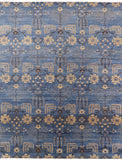 Super Gabbeh Hand Knotted Oriental Wool Area Rug - 9' X 11' 8" - Golden Nile