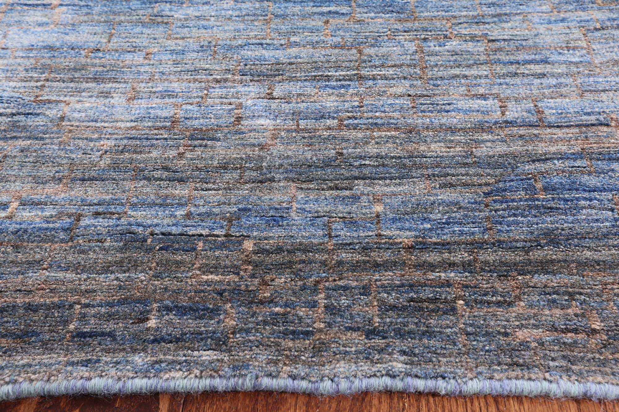 Savannah Grass Hand Knotted Wool Area Rug - 8' 7" X 11' 11" - Golden Nile