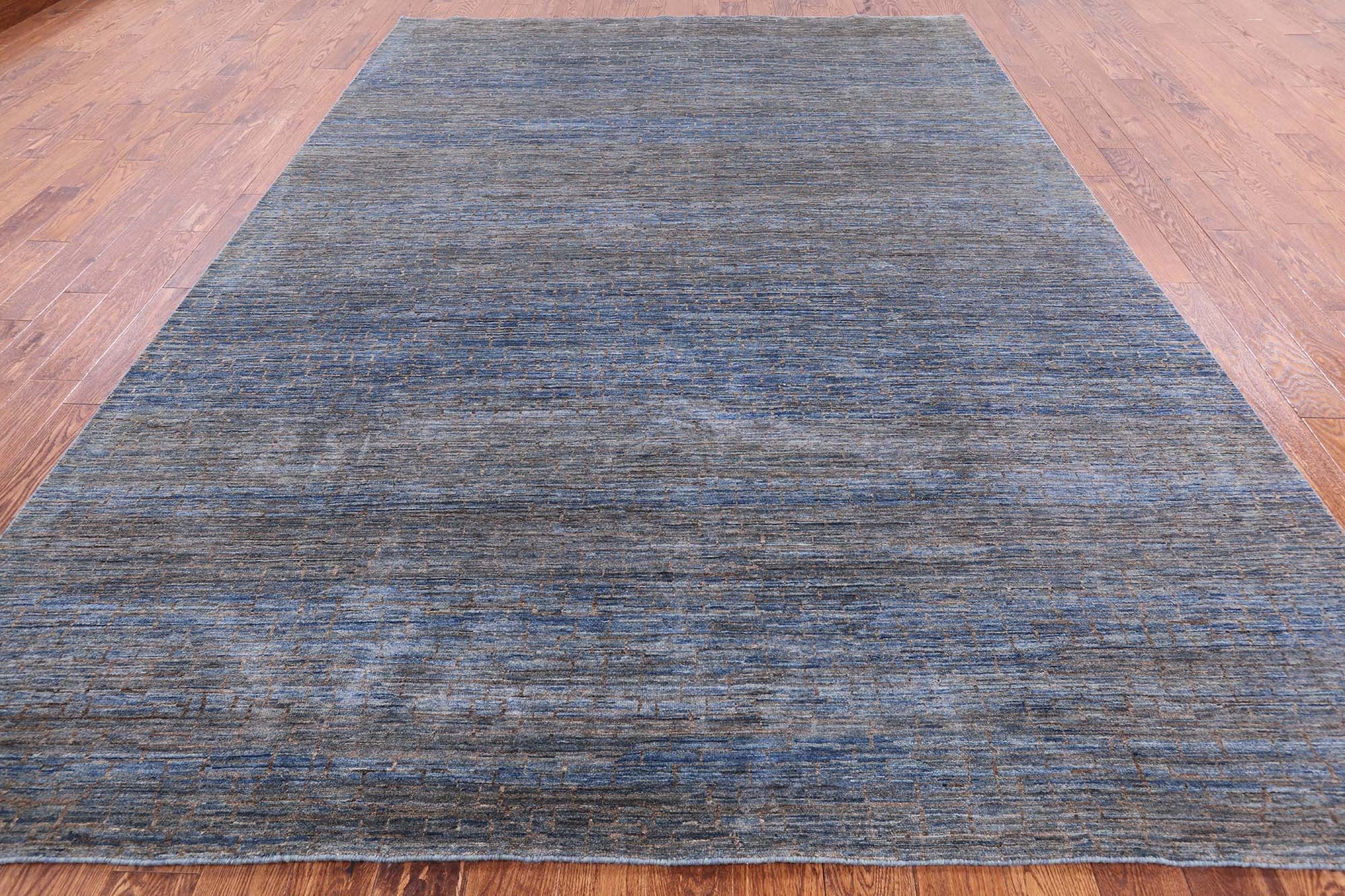 Savannah Grass Hand Knotted Wool Area Rug - 8' 7" X 11' 11" - Golden Nile