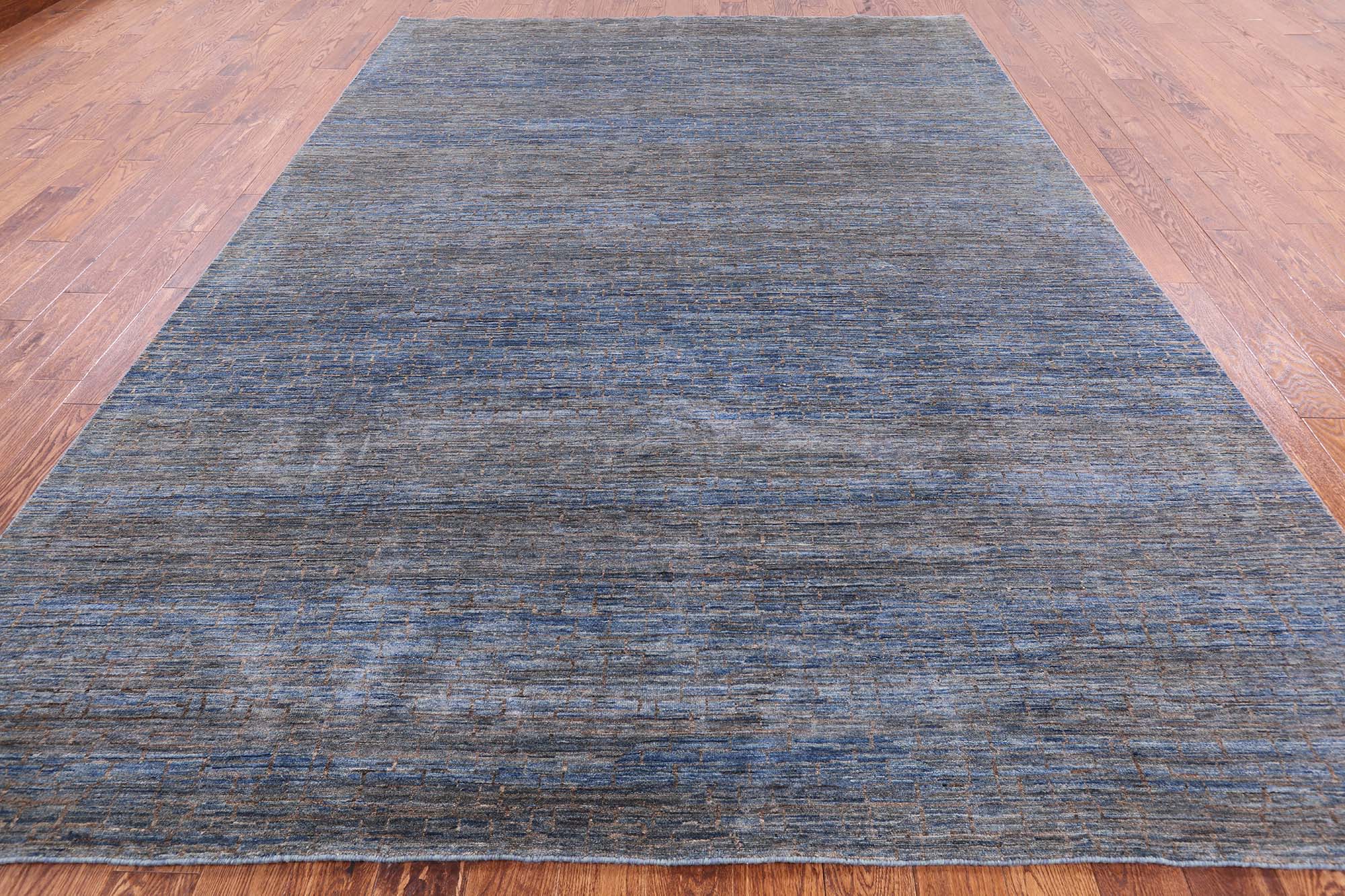 Savannah Grass Hand Knotted Wool Area Rug - 8' 7" X 11' 11" - Golden Nile