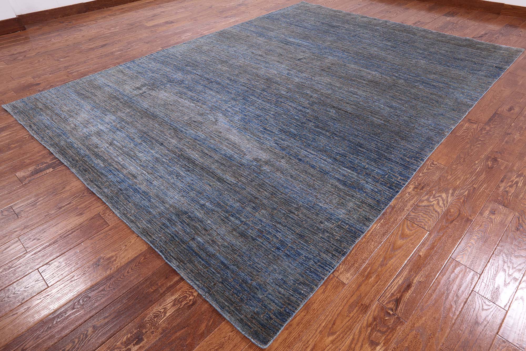 Savannah Grass Hand Knotted Wool Area Rug - 8' 7" X 11' 11" - Golden Nile