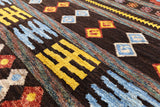 Southwest Navajo Hand Knotted Oriental Wool Rug - 5' 2" X 6' 11" - Golden Nile