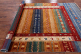 Tribal Gabbeh Hand Knotted Wool Area Rug - 6' 8" X 9' 8" - Golden Nile