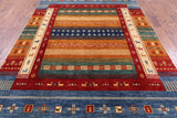 Tribal Gabbeh Hand Knotted Wool Area Rug - 6' 8" X 9' 8" - Golden Nile