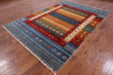 Tribal Gabbeh Hand Knotted Wool Area Rug - 6' 8" X 9' 8" - Golden Nile