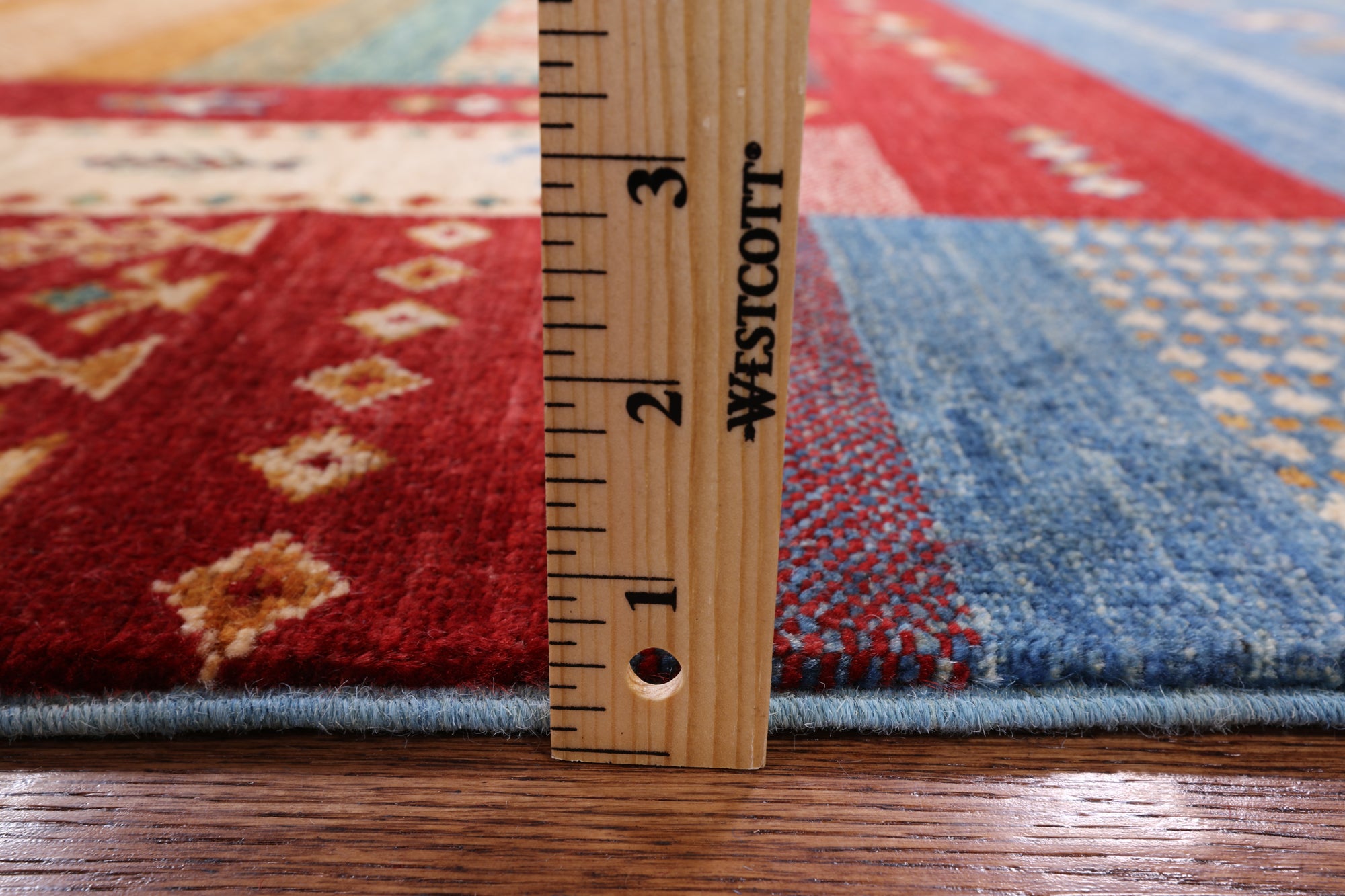 Tribal Gabbeh Hand Knotted Wool Area Rug - 6' 8" X 9' 8" - Golden Nile