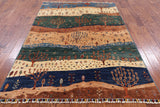 Super Gabbeh Handmade Oriental Wool Area Rug - 5' 8" X 7' 11" - Golden Nile