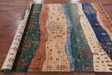 Super Gabbeh Handmade Oriental Wool Area Rug - 5' 8" X 7' 11" - Golden Nile