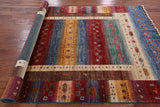 Persian Gabbeh Tribal Hand Knotted Wool Rug - 5' 9" X 7' 9" - Golden Nile