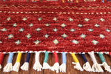 Persian Gabbeh Tribal Hand Knotted Wool Rug - 5' 2" X 6' 3" - Golden Nile