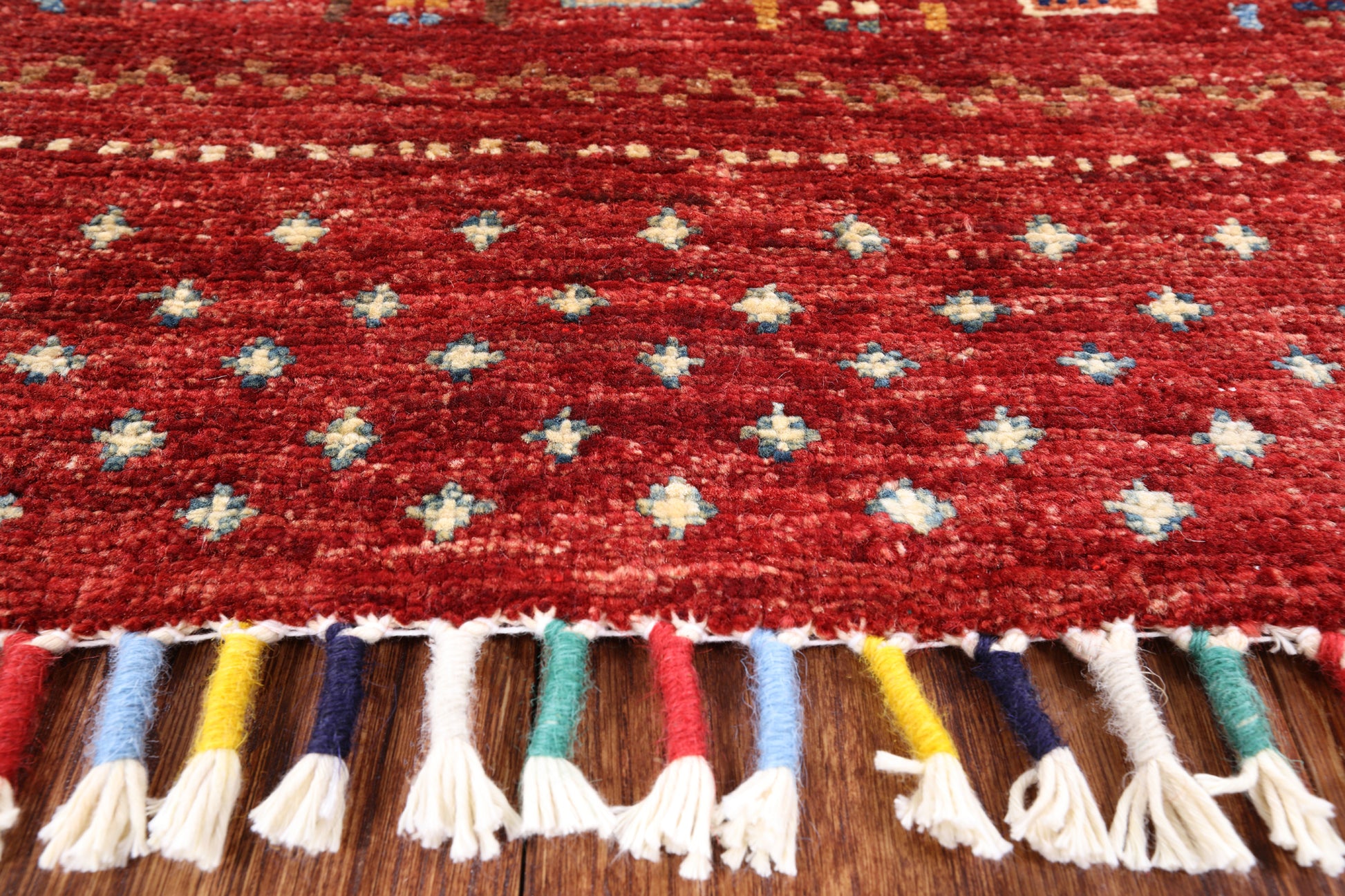 Persian Gabbeh Tribal Hand Knotted Wool Rug - 5' 2" X 6' 3" - Golden Nile