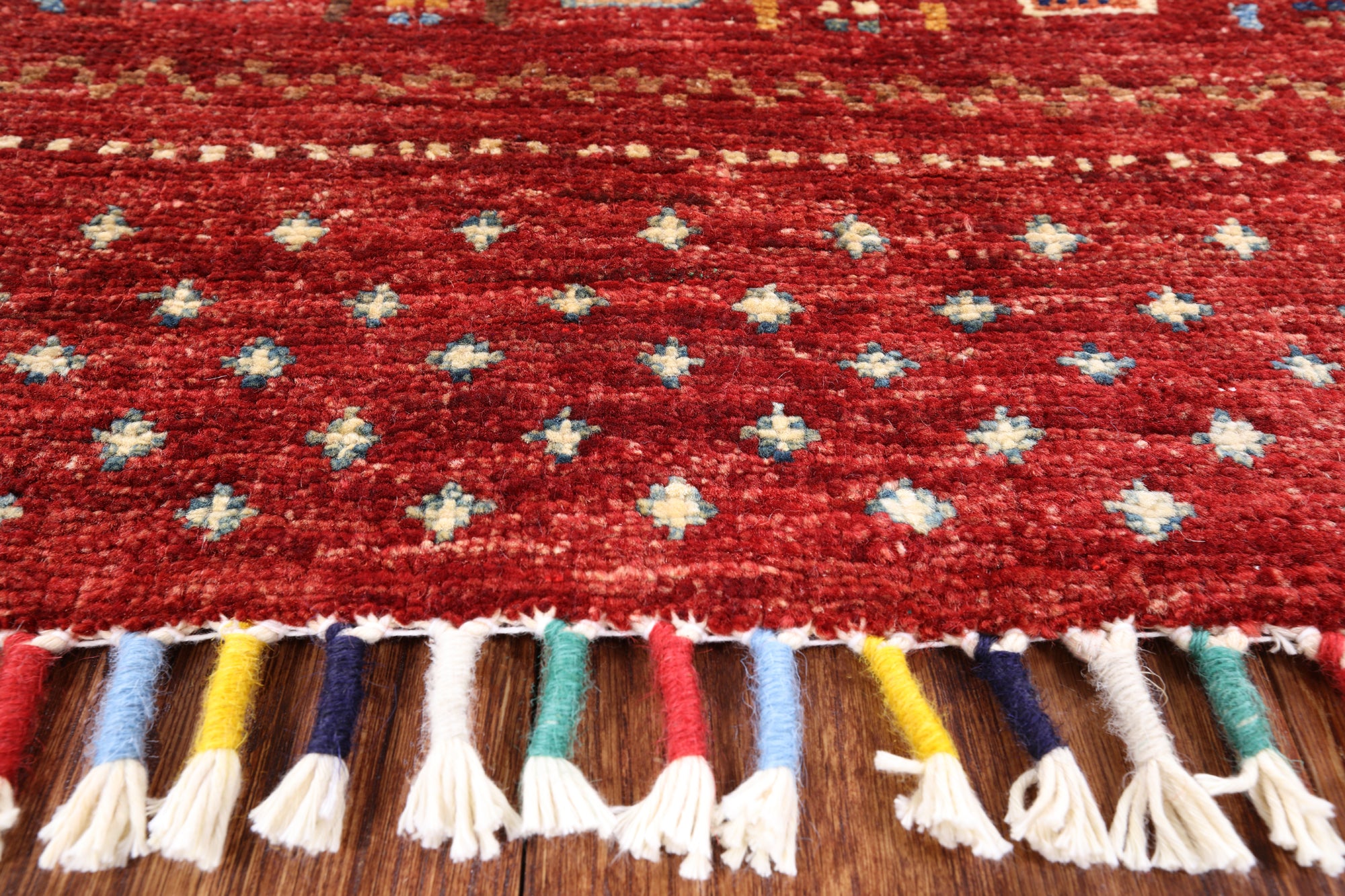 Persian Gabbeh Tribal Hand Knotted Wool Rug - 5' 2" X 6' 3" - Golden Nile
