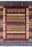 Tribal Gabbeh Hand Knotted Wool Rug - 5' 7" X 7' 11" - Golden Nile