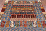 Tribal Persian Gabbeh Handmade Wool Rug - 5' 9" X 7' 7" - Golden Nile