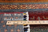 Persian Gabbeh Tribal Handmade Wool Rug - 5' 0" X 6' 2" - Golden Nile