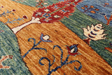 Super Gabbeh Handmade Oriental Wool Area Rug - 3' 3" X 5' - Golden Nile