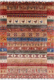 Tribal Gabbeh Hand Knotted Wool Rug - 5' 8" X 7' 10" - Golden Nile