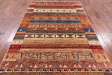Tribal Gabbeh Hand Knotted Wool Rug - 5' 8" X 7' 10" - Golden Nile