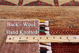 Tribal Gabbeh Hand Knotted Wool Rug - 5' 8" X 7' 10" - Golden Nile