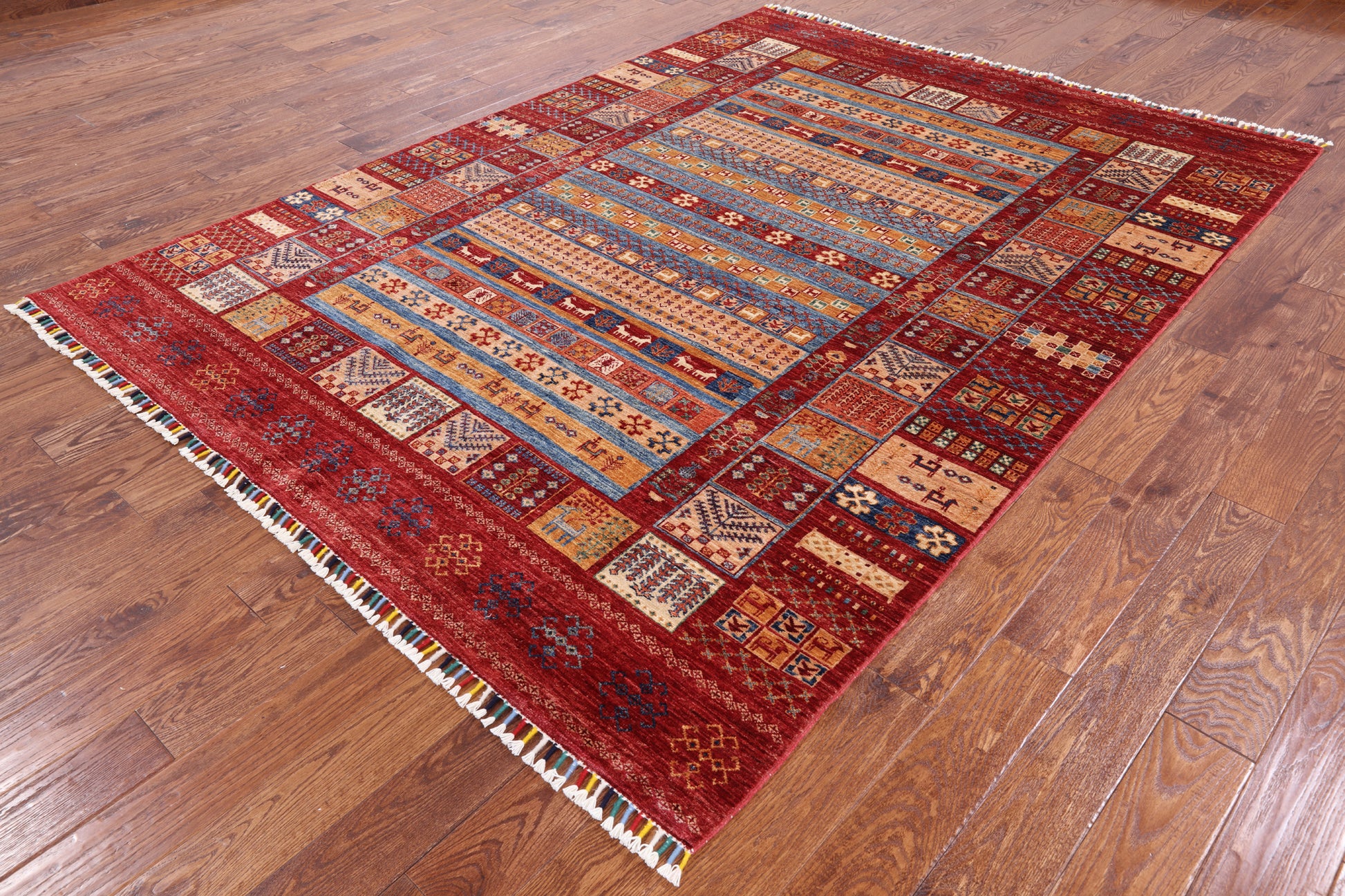 Super Gabbeh Handmade Area Rug - 5' 8" X 7' 10" - Golden Nile