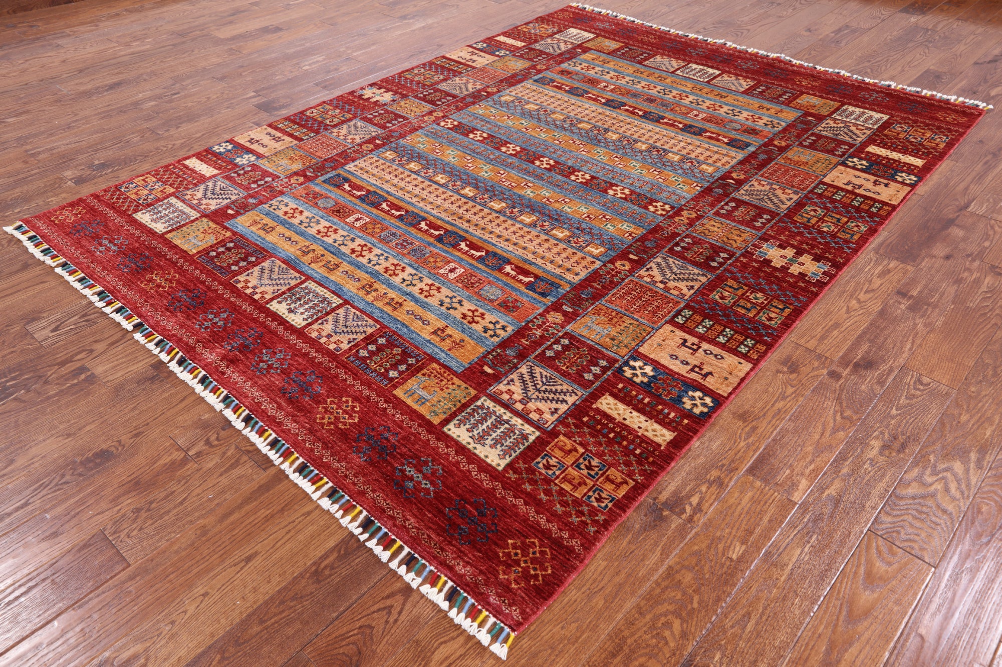Super Gabbeh Handmade Area Rug - 5' 8" X 7' 10" - Golden Nile