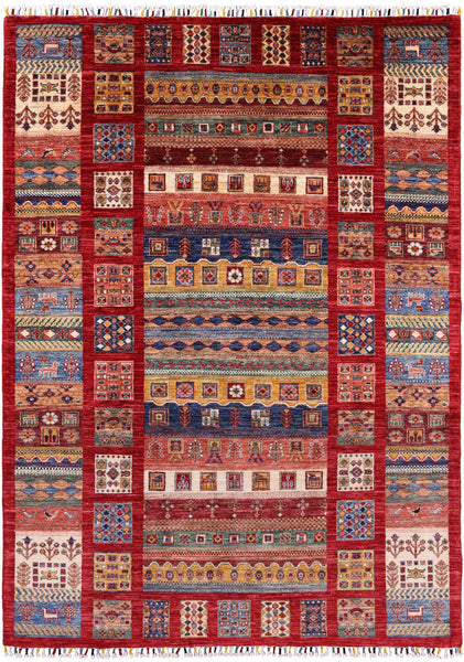 Super Gabbeh Handmade Area Rug - 5' 8" X 7' 10" - Golden Nile