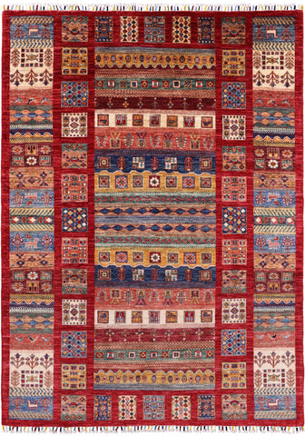 Super Gabbeh Handmade Area Rug - 5' 8