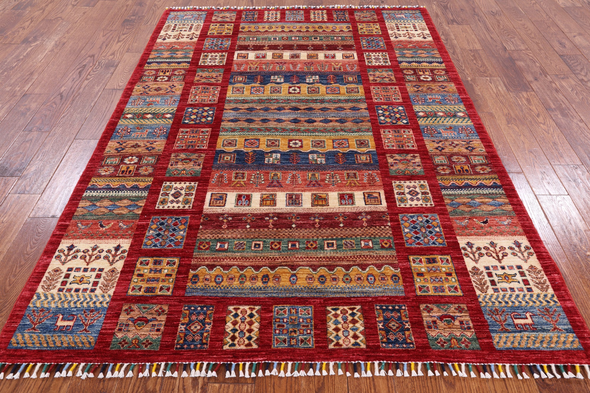 Super Gabbeh Handmade Area Rug - 5' 8" X 7' 10" - Golden Nile